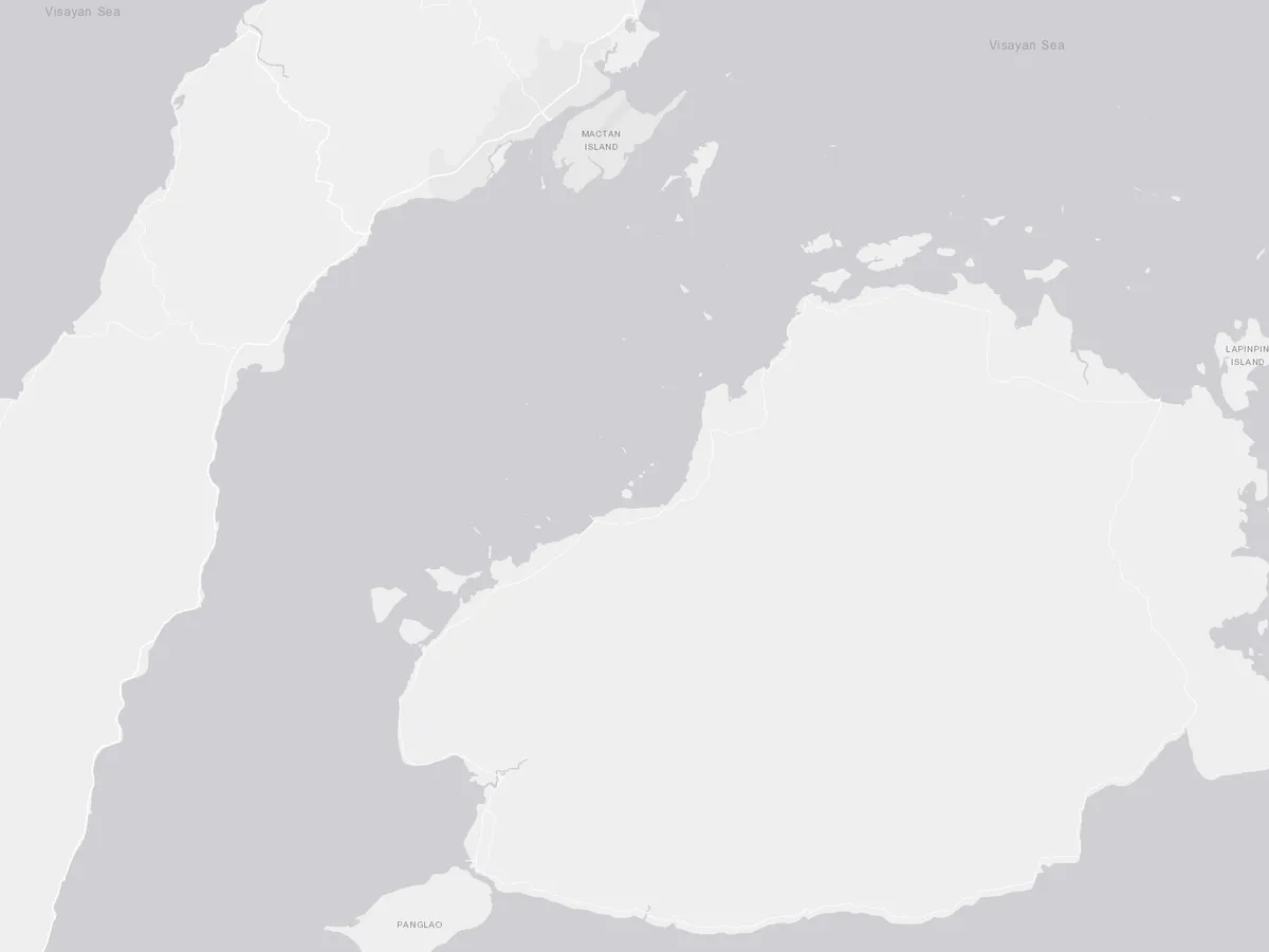 セブ島の主要スポットの位置関係図