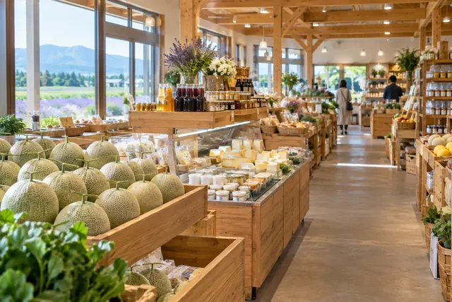 富良野マルシェの店内