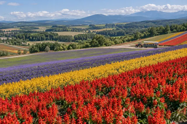 四季彩の丘の花畑