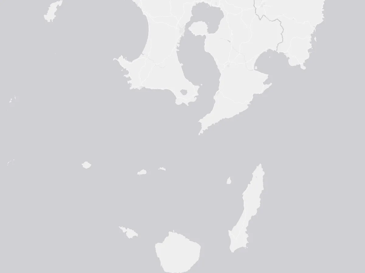 鹿児島の主要スポットの位置関係図