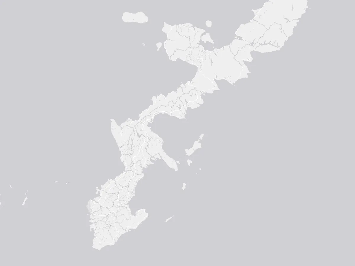 沖縄（本島）の主要スポットの位置関係図