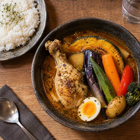チキンと野菜のスープカレー
