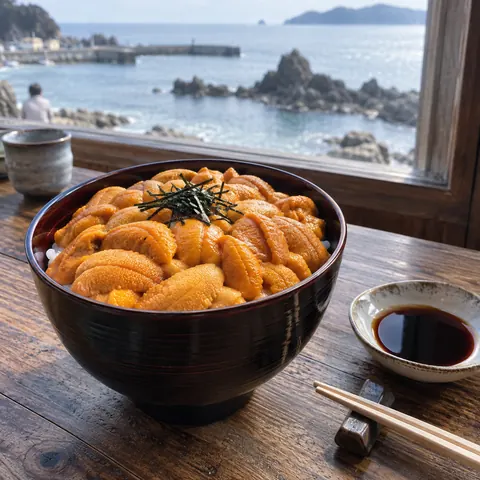 積丹のウニ丼