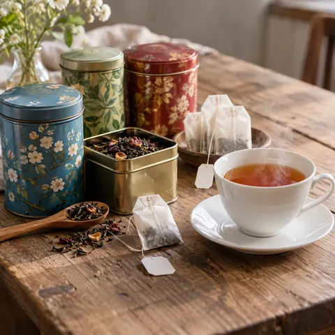 紅茶の缶
