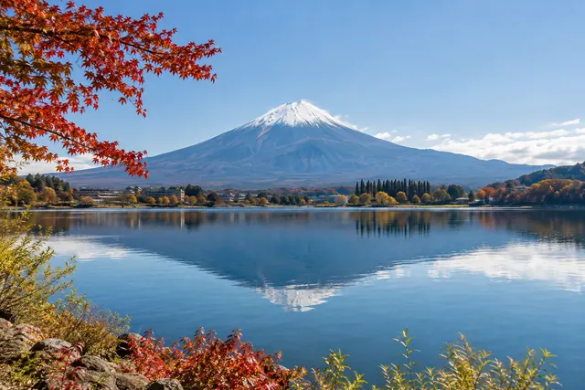 富士山と河口湖